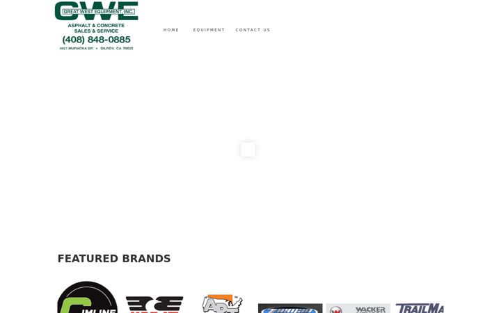 Screenshot of greatwestequipment.com