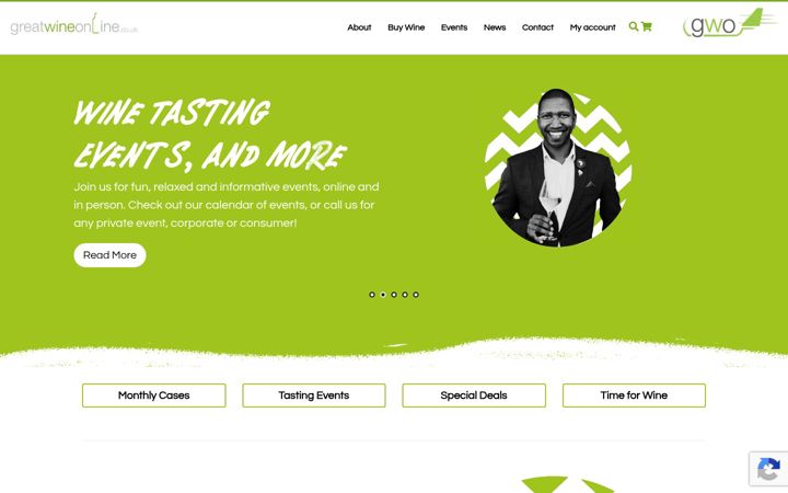 Screenshot of greatwineonline.co.uk