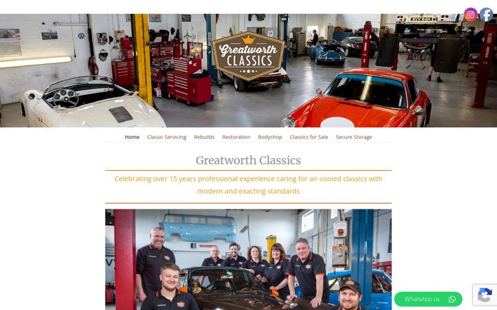 Screenshot of greatworthclassics.co.uk