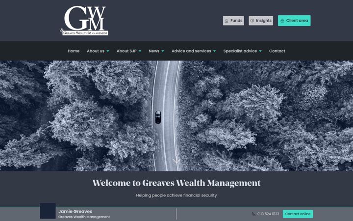 Screenshot of greavesfinancialservices.co.uk
