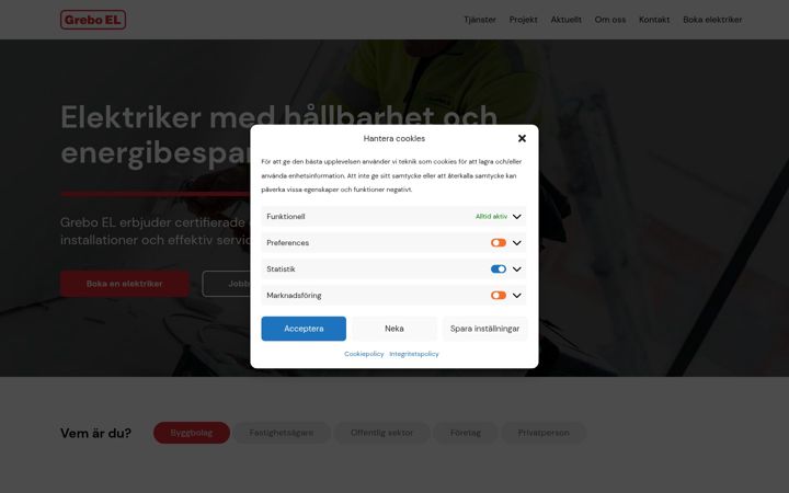 Screenshot of greboel.se