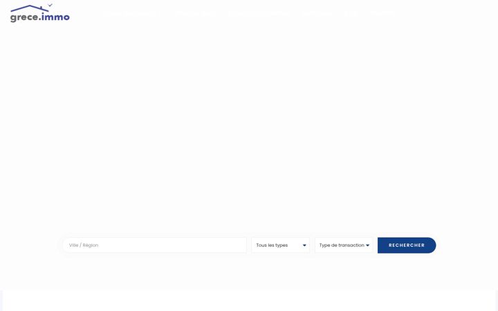 Screenshot of grece.immo