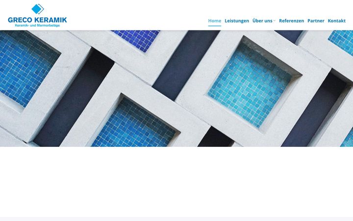 Screenshot of greco-keramik.ch