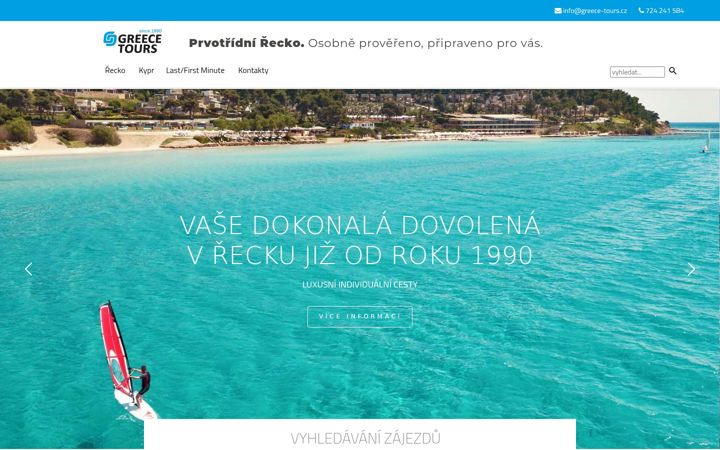 Screenshot of greece-tours.cz