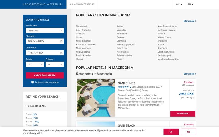 Screenshot of greecemacedoniahotels.net