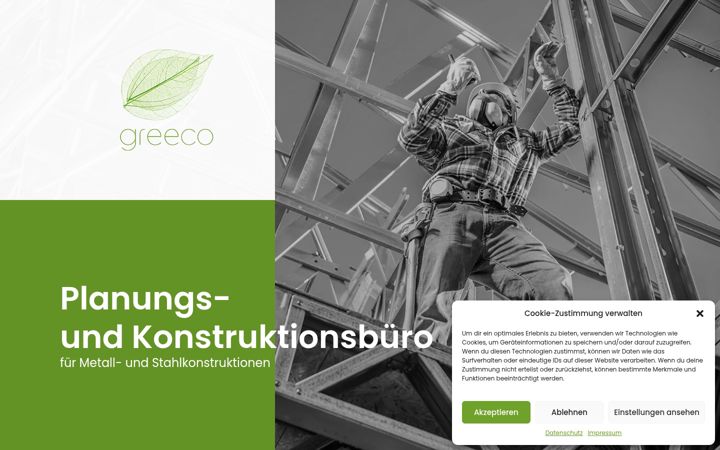 Screenshot of greeco-gmbh.de