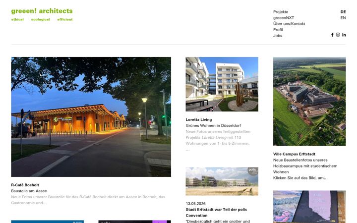 Screenshot of greeenarchitects.eu
