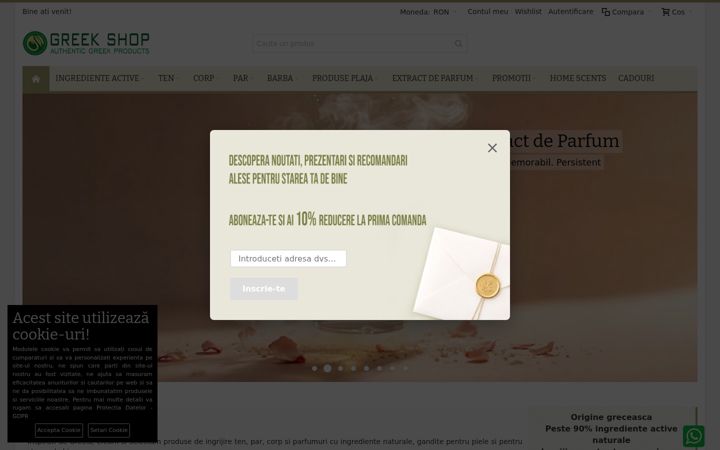 Screenshot of greek-shop.ro