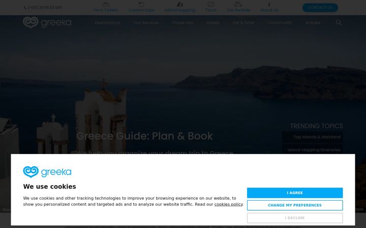 Posnetek zaslona greeka.com