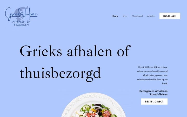 Screenshot of greekathomesittard.nl