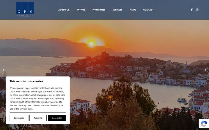 Screenshot of greekpropertymanagement.com