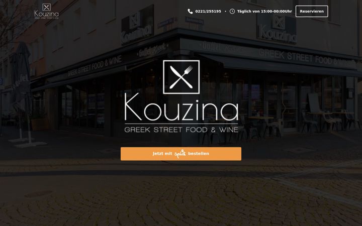 Screenshot of greekstreetfood.de