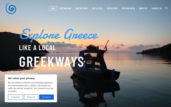 Screenshot of greekways.net