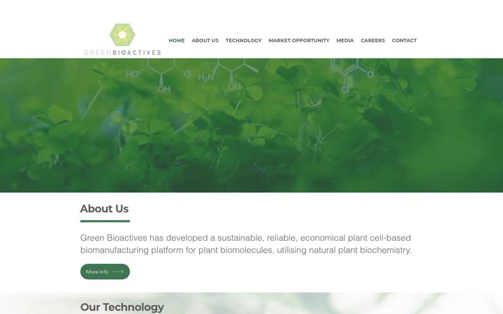Screenshot of green-bioactives.com