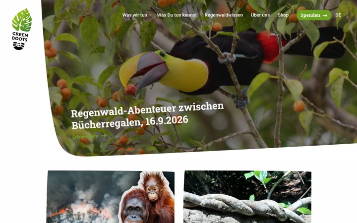 Screenshot of green-boots.ch