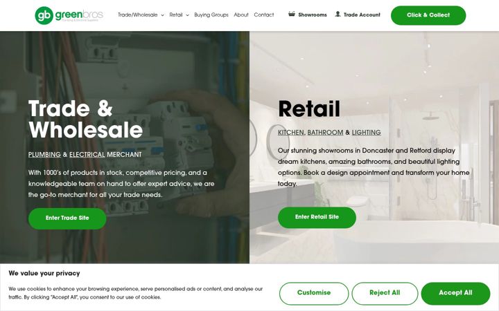 Screenshot of green-bros.com