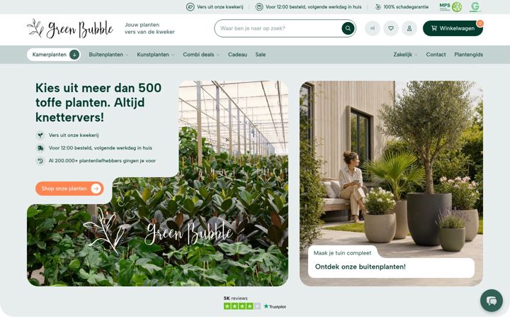 Screenshot of green-bubble.com