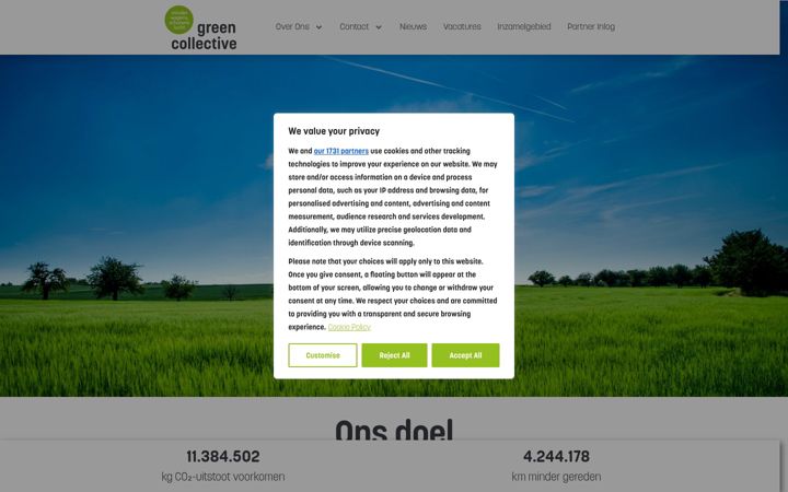 Screenshot of green-collective.nl