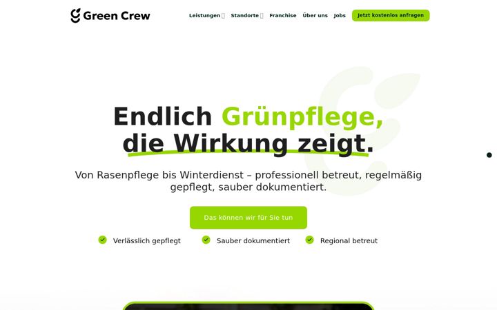 Screenshot of green-crew.it