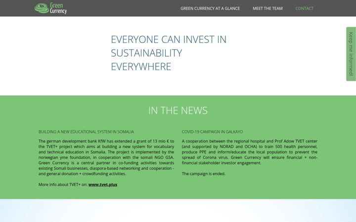 Screenshot of green-currency.com