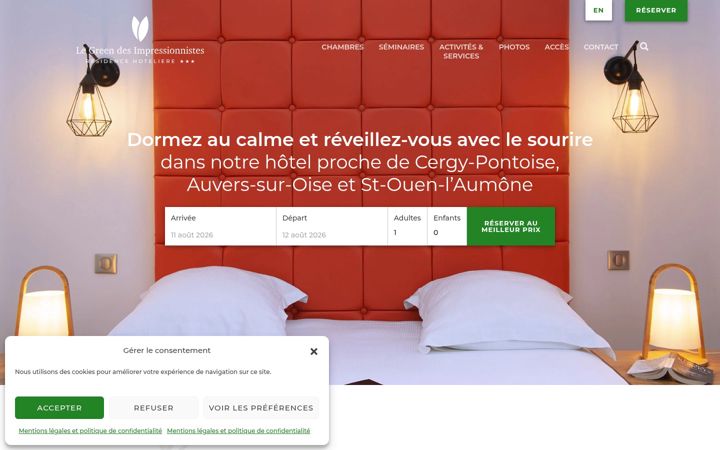 Screenshot of green-des-impressionnistes.com