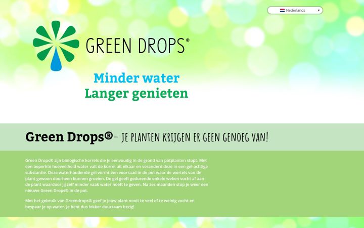 Screenshot of green-drops.eu