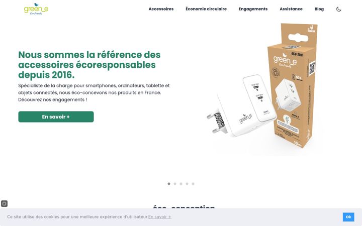Screenshot of green-e.fr