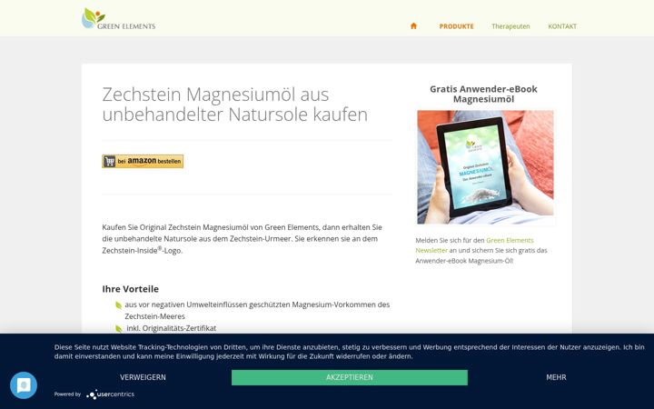 Screenshot of green-elements.de