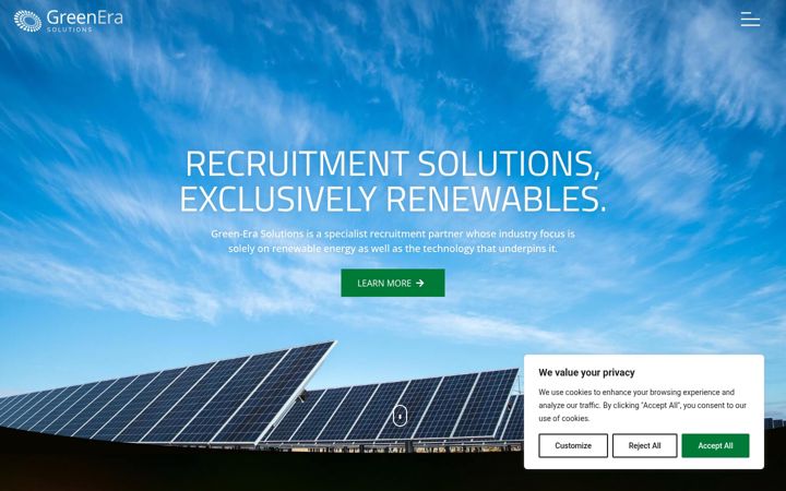 Screenshot of green-erasolutions.com