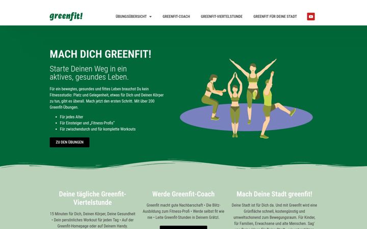 Screenshot of green-fit.at