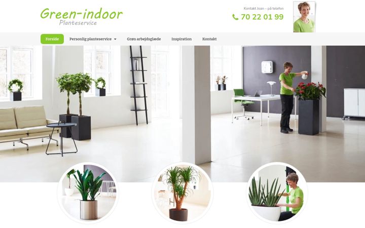 Screenshot of green-indoor.dk