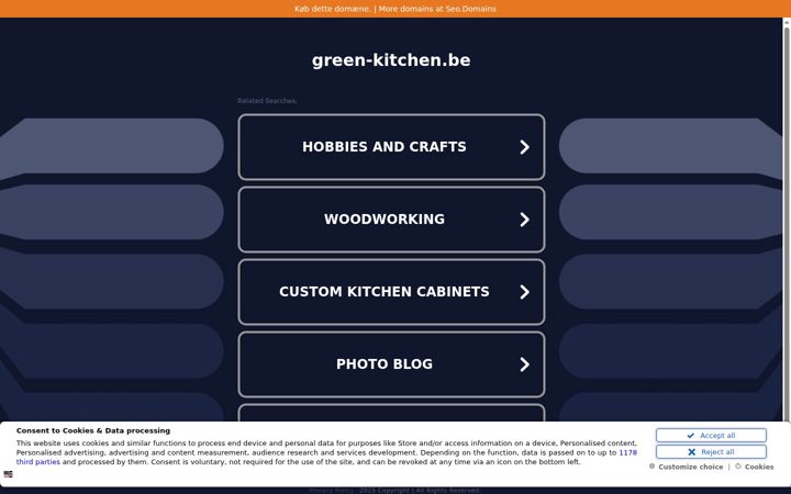 Screenshot of green-kitchen.be