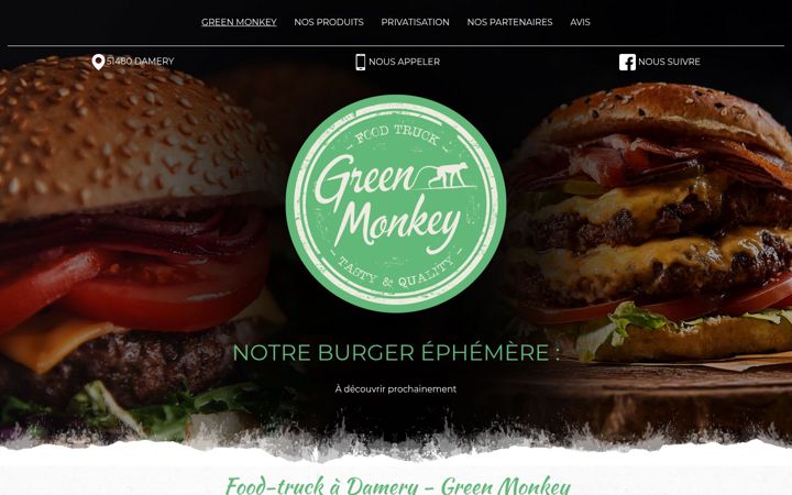 Screenshot of green-monkey.fr