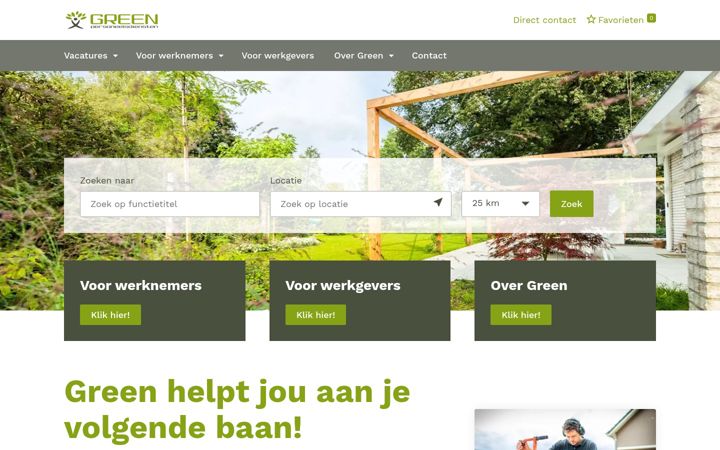 Screenshot of green-personeelsdiensten.nl