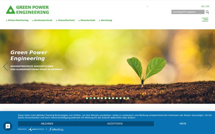 Screenshot of green-power-engineering.de