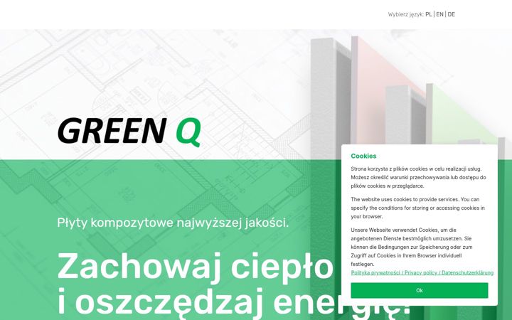 Screenshot of green-q.pl