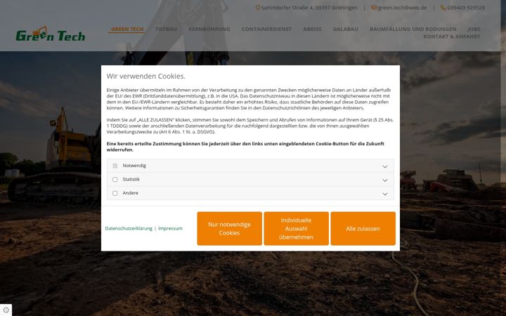 Screenshot of green-tech-groeningen.de