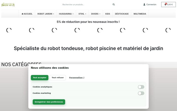 Screenshot of green-tech-shop.com