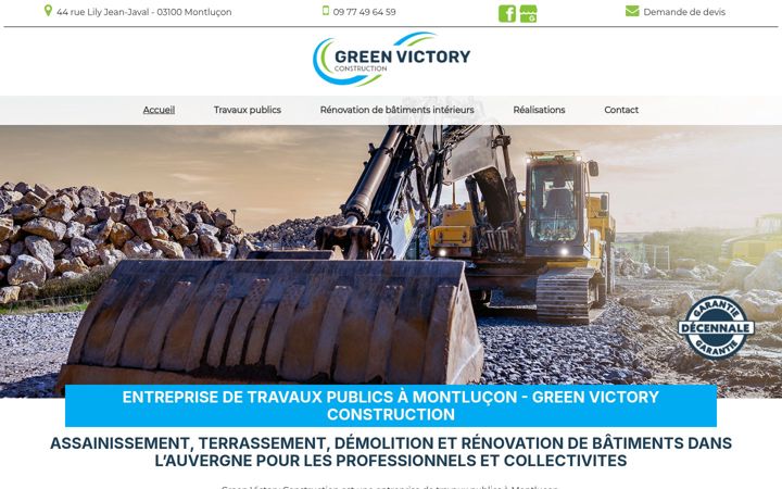 Screenshot of green-victory-construction.fr