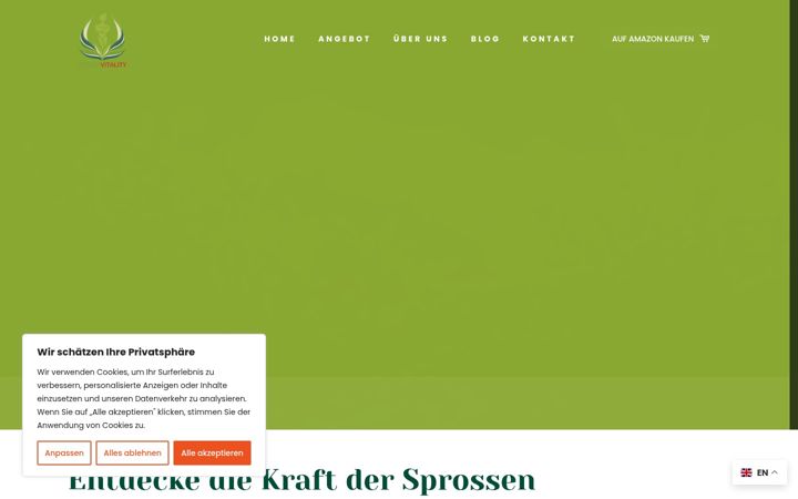 Screenshot of green-vitality.eu