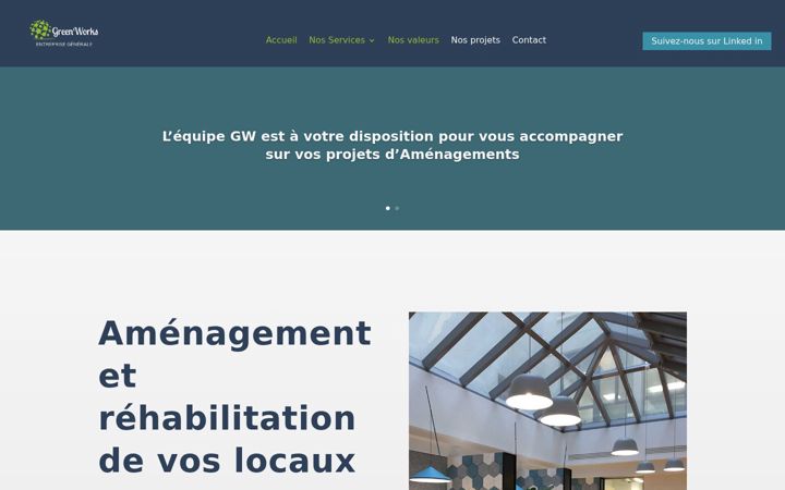 Screenshot of green-works.fr
