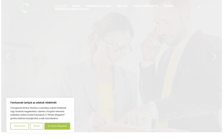 Screenshot of green10.hu