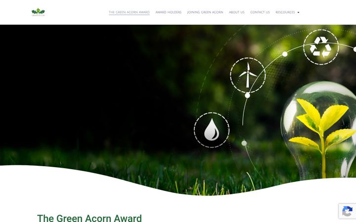 Screenshot of greenacorn.org.uk