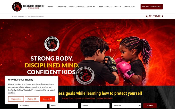 Screenshot of greenacresdefenseandfitness.com