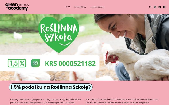 Screenshot of greenadvocacyacademy.eu