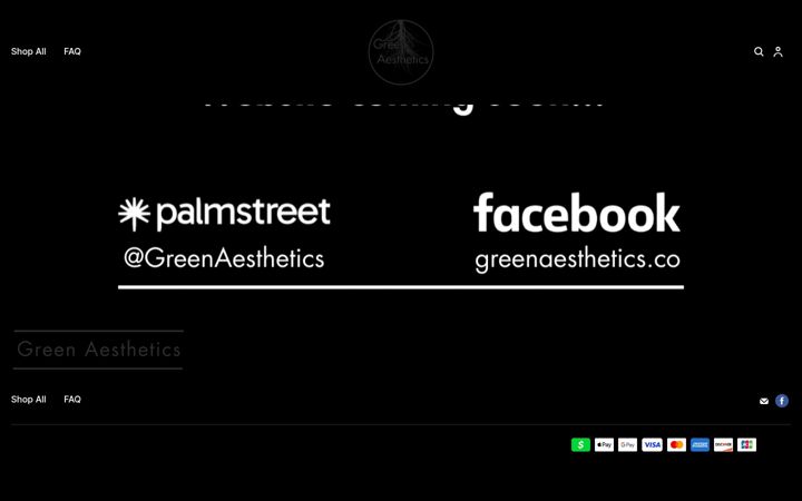 Screenshot of greenaesthetics.co