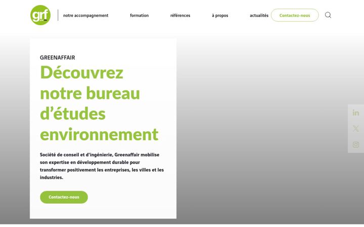 Screenshot of greenaffair.com
