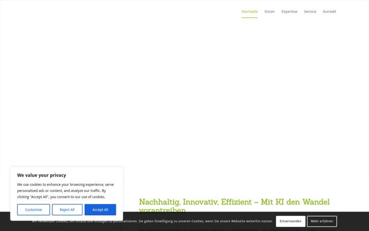 Screenshot of greenance.de