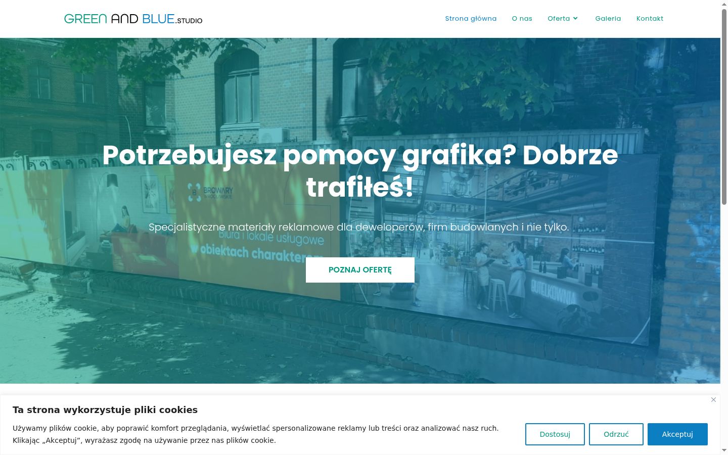 Zrzut ekranu banera zgody wyświetlanego przed jakąkolwiek interakcją
