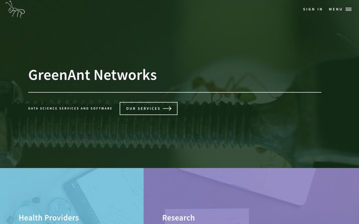 Screenshot of greenant.net